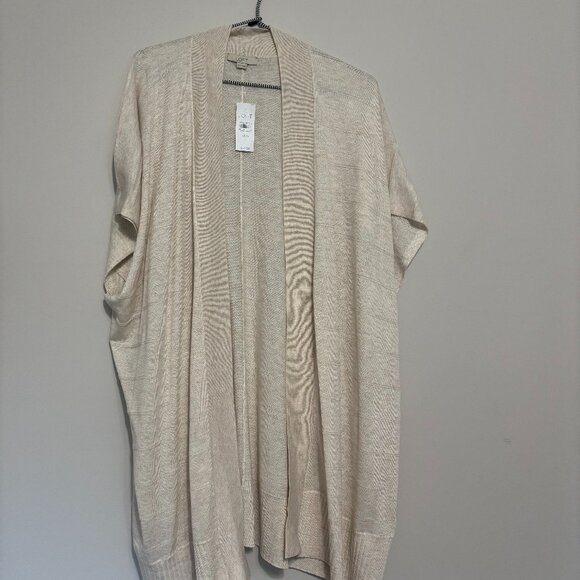 LOFT long cardigan, cream color sweater - Picture 2 of 11